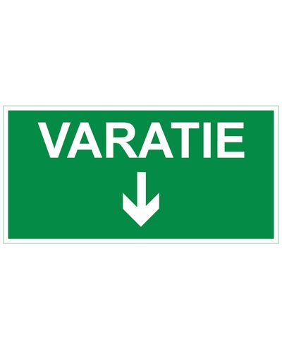 Reservpil nedåt, Ibond aluminium efterlysande, 400x200 mm Reservpil nedåt, Ibond aluminium efterlysande, 400x200 mm