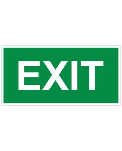 Exit, Magnetisk efterlysande, 400x200 mm