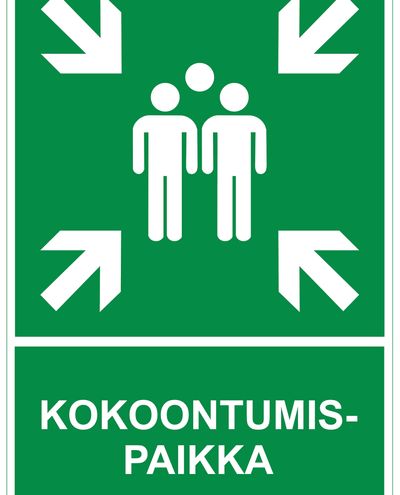 Samlingplats, Ibond aluminium efterreflekterande, 300x400 mm Samlingplats, Ibond aluminium efterreflekterande, 300x400 mm