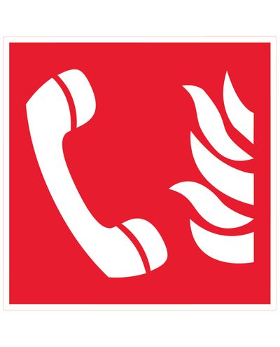 Nödtelefon, Ibond aluminium efterlysande, 200x200 mm Nödtelefon, Ibond aluminium efterlysande, 200x200 mm