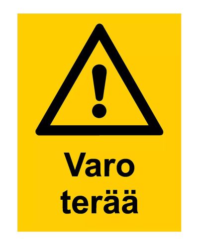 Se upp för bladet, Klistermärke, 200x300 mm