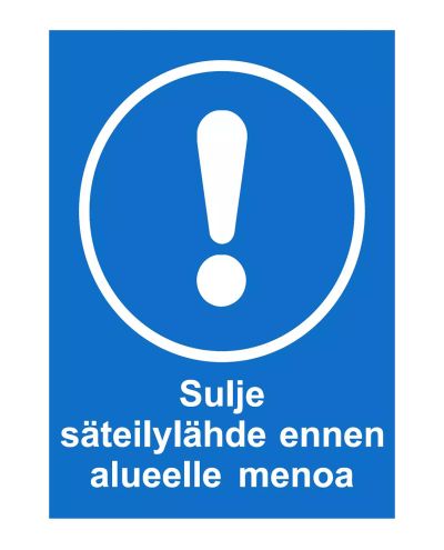 Stäng strålningskälla, Plast 1 mm, 300x400 mm Stäng strålningskälla, Plast 1 mm, 300x400 mm