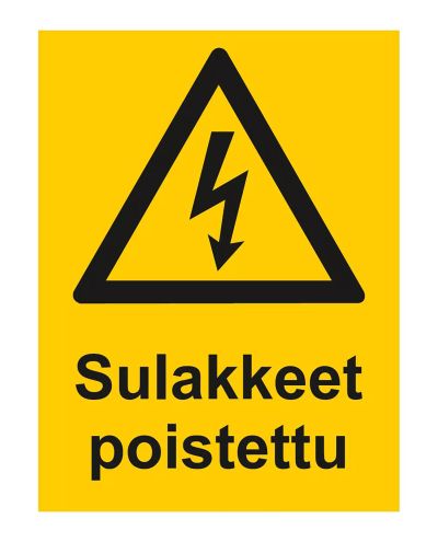 Säkringar borttagna, Magnet, 200x300 mm