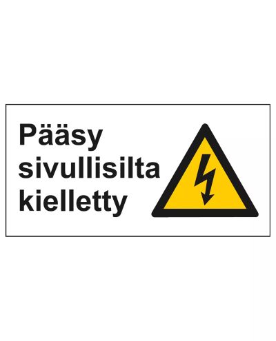 Åtkomst förbjuden för obehöriga, Klistermärke, 400x200 mm