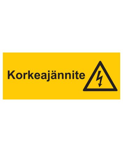 Högspänning, Klistermärke, 400x200 mm