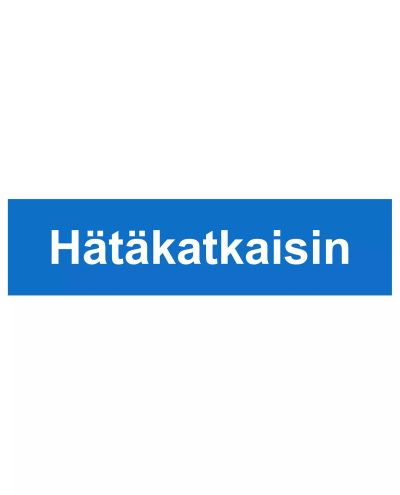 Nödstopp, Ibond aluminium, 400x100 mm Nödstopp, Ibond aluminium, 400x100 mm