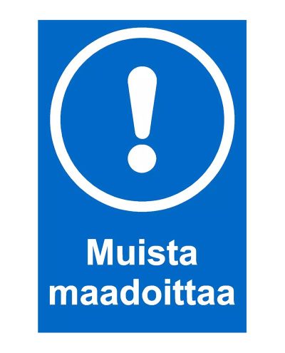 Kom ihåg att jorda, Magnet, 200x300 mm