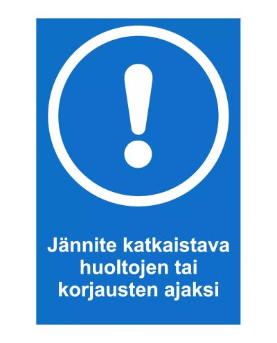 Spänningen måste brytas, Klistermärke, 200x300 mm