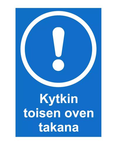 Brytare bakom den andra dörren, Dekal, 200x300 mm