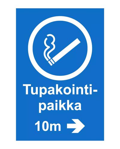 Rökområde, klistermärke, 200x300 mm