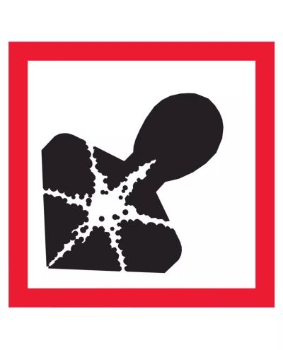 Kronisk hälsorisk, Plast 1 mm, 250x250 mm Kronisk hälsorisk, Plast 1 mm, 250x250 mm