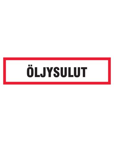 Oljetätningar, Dekal, 400x100 mm