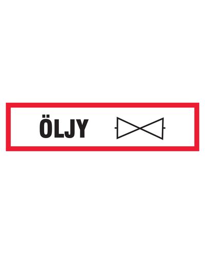 Oljetätning, Dekal, 400x100 mm