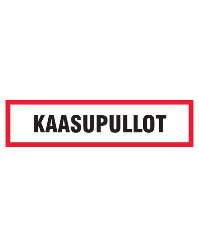 Gasflaskor, klistermärke, 400x100 mm