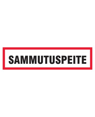 Brandfilt, Klistermärke, 400x100 mm