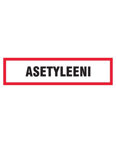 Acetylen, klistermärke, 400x100 mm