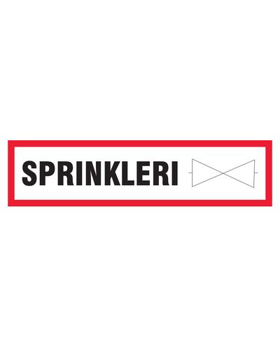 Sprinkler, klistermärke, 400x100 mm