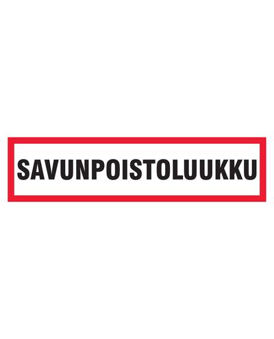 Rökgaslucka, Dekal, 400x100 mm