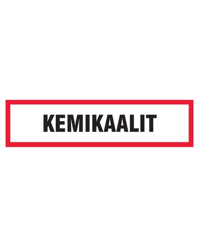 Kemikalier, klistermärke, 400x100 mm Kemikalier, klistermärke, 400x100 mm