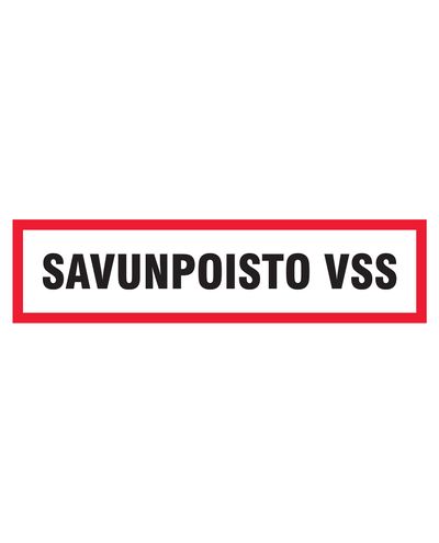Röksugning vss, Klistermärke, 400x100 mm