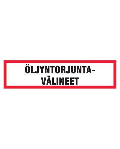 Utrustning för oljebekämpning, klistermärke, 400x200 mm