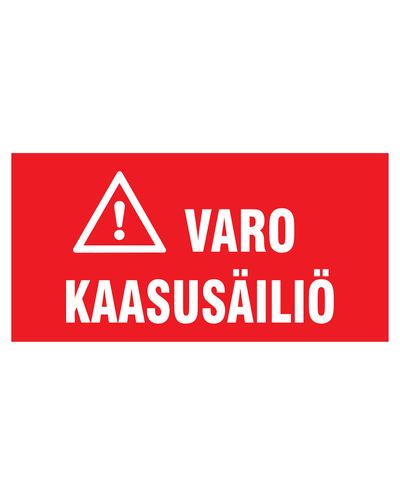 Se upp för bensintanken, klistermärke, 400x200 mm