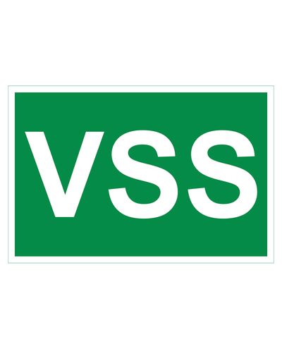 VSS, Reflekterande klistermärke, 400x200 mm