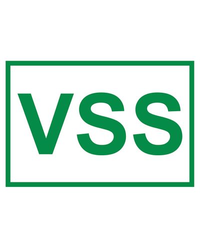 VSS, Reflekterande klistermärke, 400x200 mm