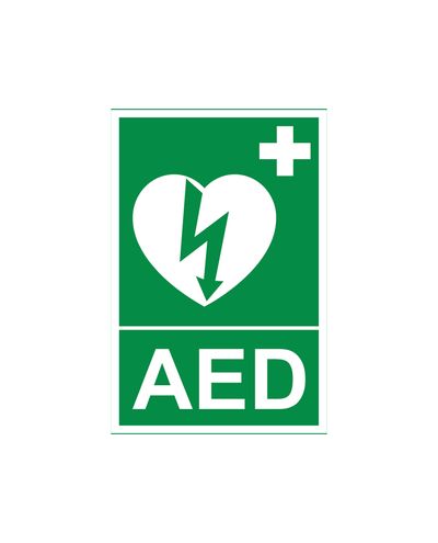 AED, Reflekterande klistermärke, 200x300 mm AED, Reflekterande klistermärke, 200x300 mm