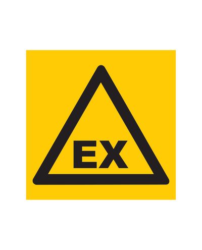 Ex, Klistermärke, 200x200 mm