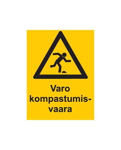 Se upp för snubbelrisk, Klistermärke, 200x300 mm Se upp för snubbelrisk, Klistermärke, 200x300 mm