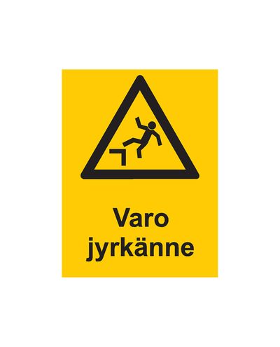 Se upp för den branta sluttningen, Klistermärke, 200x300 mm