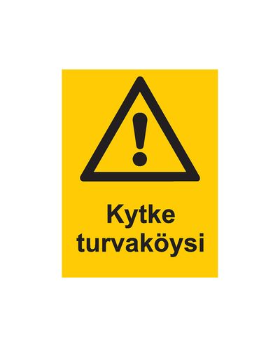 Säkerhetslina Connect, klistermärke, 200x300 mm