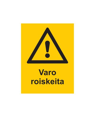Se upp för stänk, Klistermärke, 200x300 mm Se upp för stänk, Klistermärke, 200x300 mm