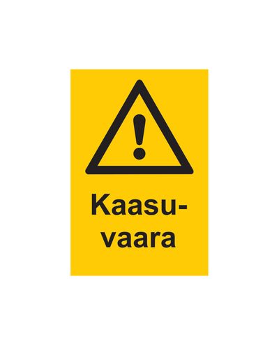Gasrisk, Klistermärke, 200x300 mm