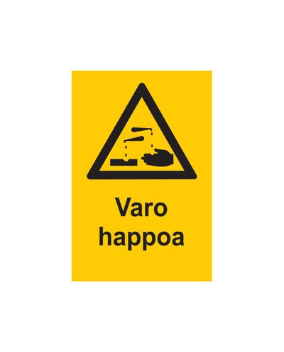 Se upp för syra, Klistermärke, 200x300 mm