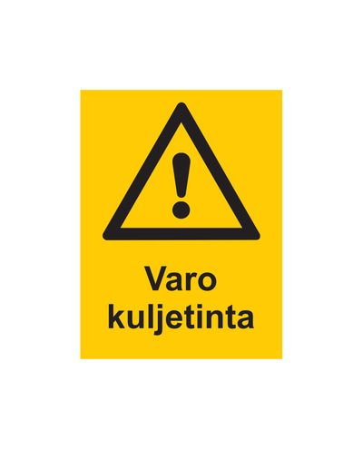 Se upp för transportbandet, Klistermärke, 200x300 mm