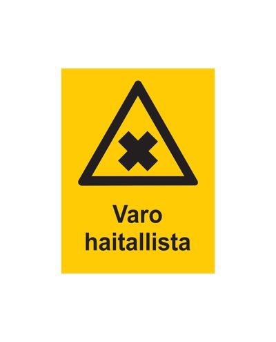 Se upp för skadliga ämnen, Klistermärke, 200x300 mm