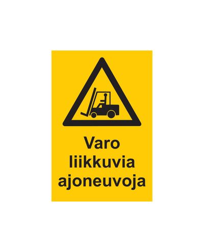 Se upp för fordon i rörelse, Klistermärke, 200x300 mm