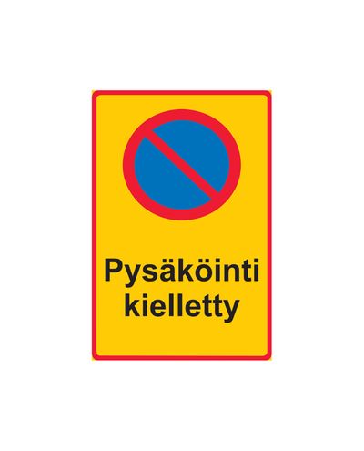 Parkering förbjuden, klistermärke, 200x300 mm Parkering förbjuden, klistermärke, 200x300 mm