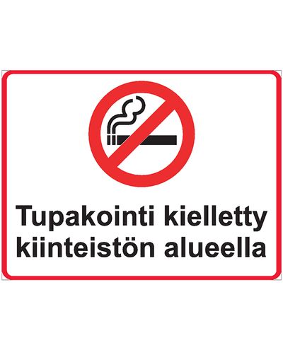 Rökning förbjuden i lokalen, Klistermärke, 200x300 mm