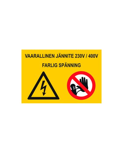 Simsymbol X, Plast 1mm, 200x200 mm