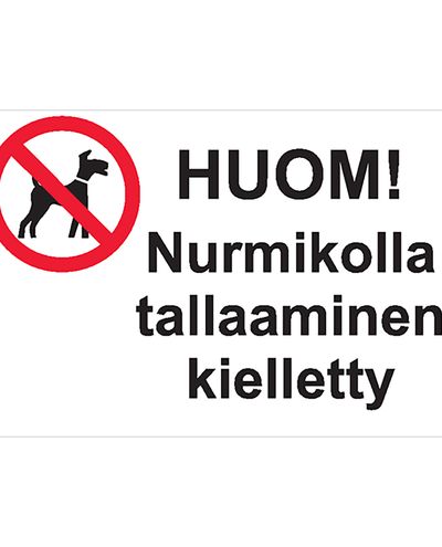 Ingen trampning på gräset, klistermärke, 300x400 mm