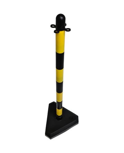 Plastkedjestolpe gul/svart
