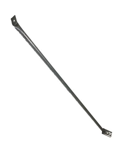 Stålnätsstängsel diagonalt stöd
