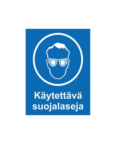 Använd skyddsglasögon, Magnet, 200x300 mm