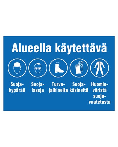 För användning i området, Klistermärke, 300x400 mm