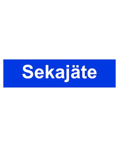 Blandat avfall, Klistermärke, 400x100 mm
