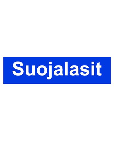 Skyddsglasögon, klistermärke, 400x100 mm