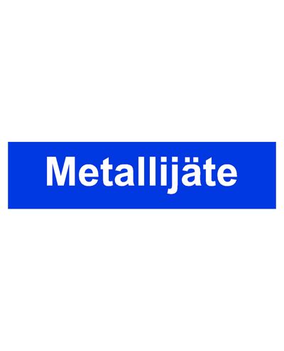 Metallavfall, Klistermärke, 400x100 mm